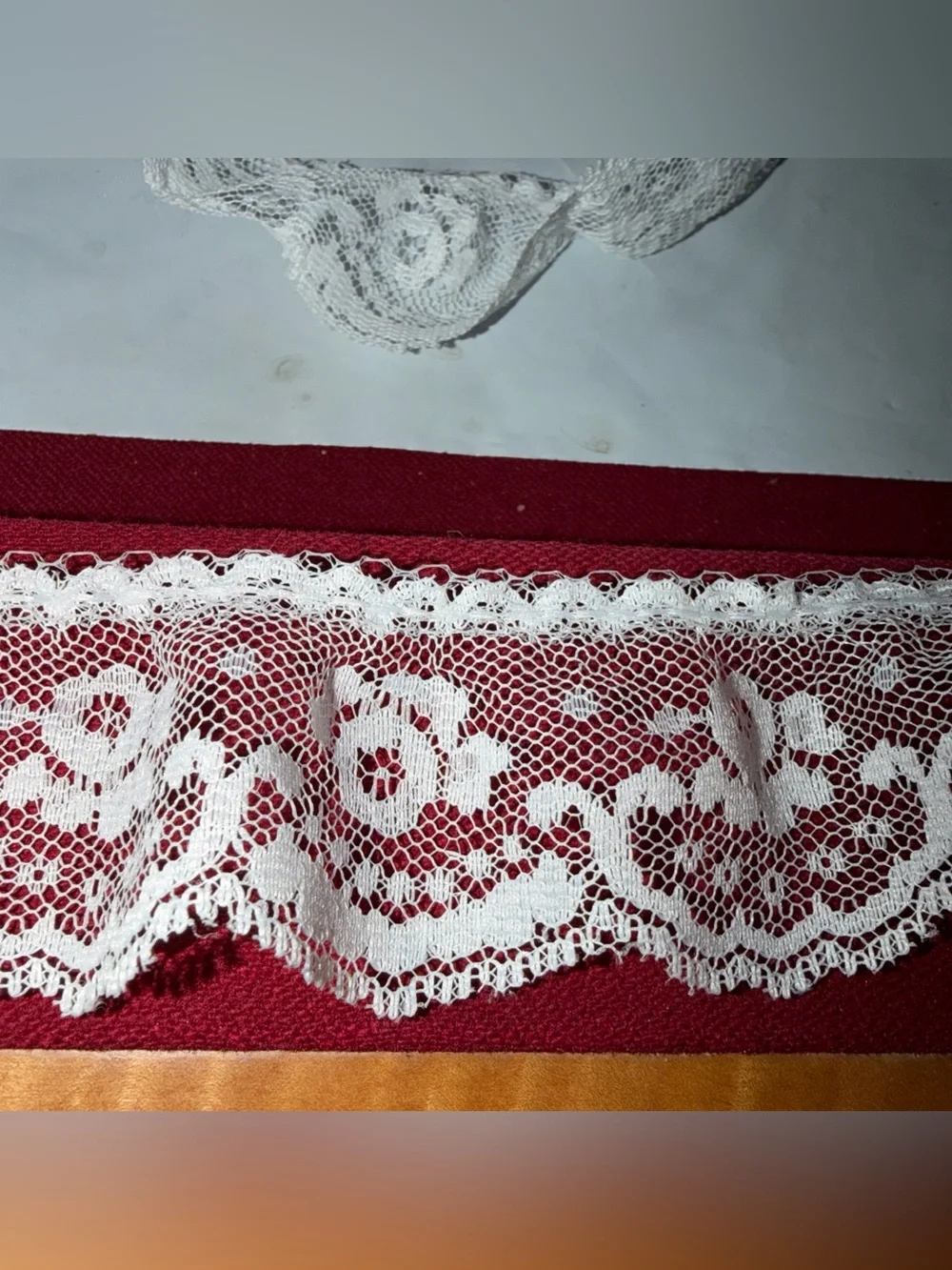 VINTAGE WHITE LACE,  Large LOT, 3 Kinds, Flowers,  3” Wide Roses, Lace Trim LOT